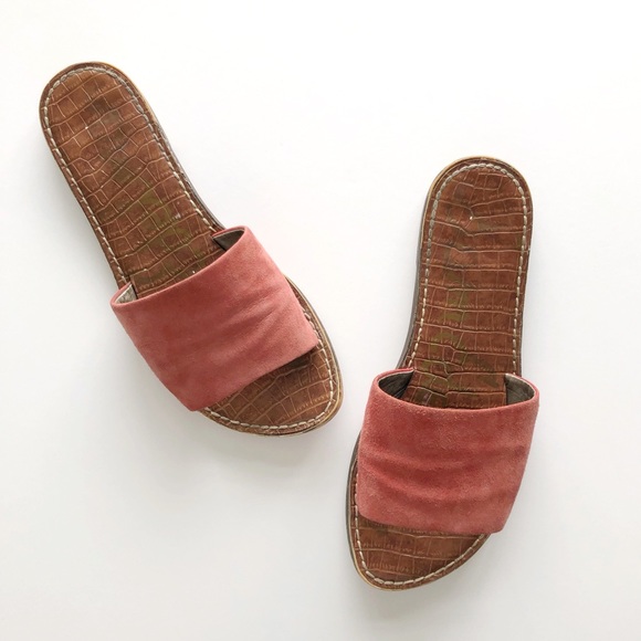 Sam Edelman Shoes - ✨ SAM EDELMAN Gio Suede Leather Slide Sandals